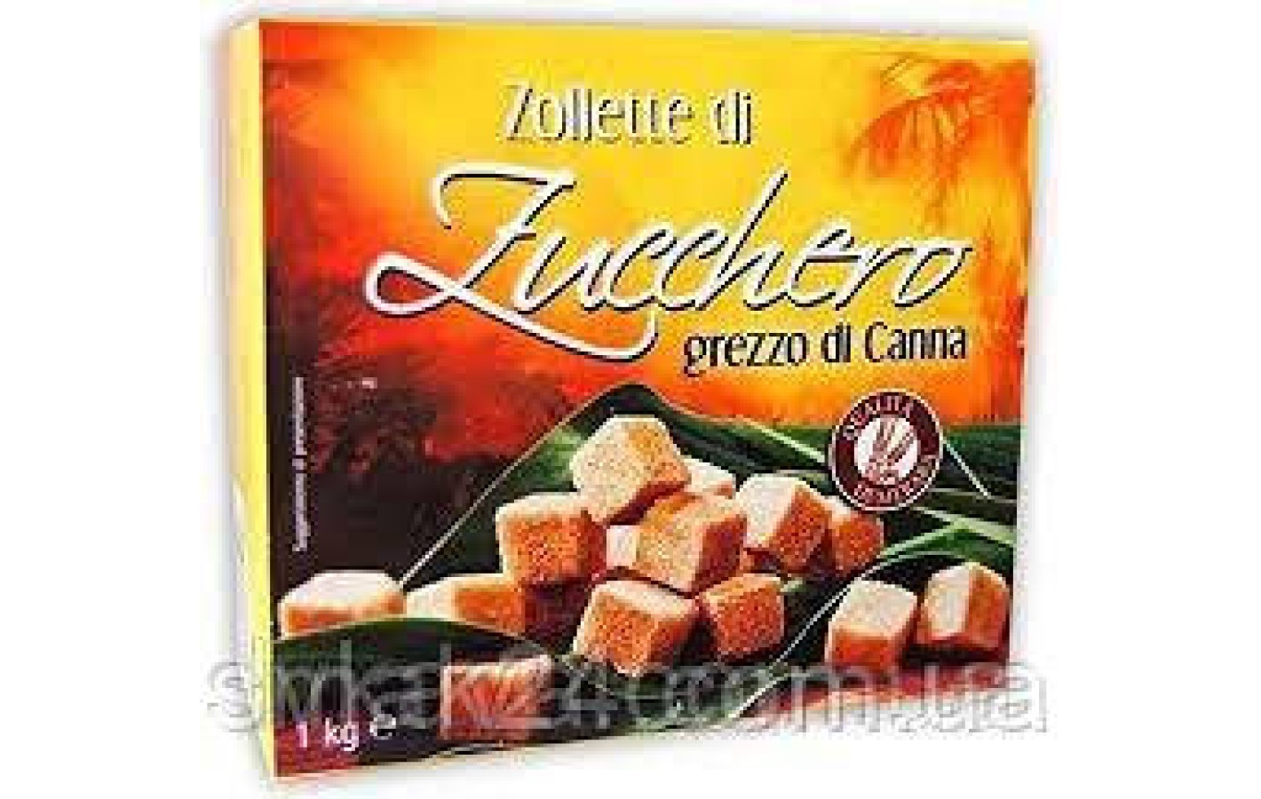 Сахар тростниковый тростниковый Zollette di Zucchero grezzo di Canna 1кг Италия