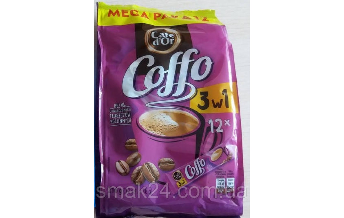 Кава розчинна 3 в 1 Coffo Cafe d'or 216 г (12х18г стіків)