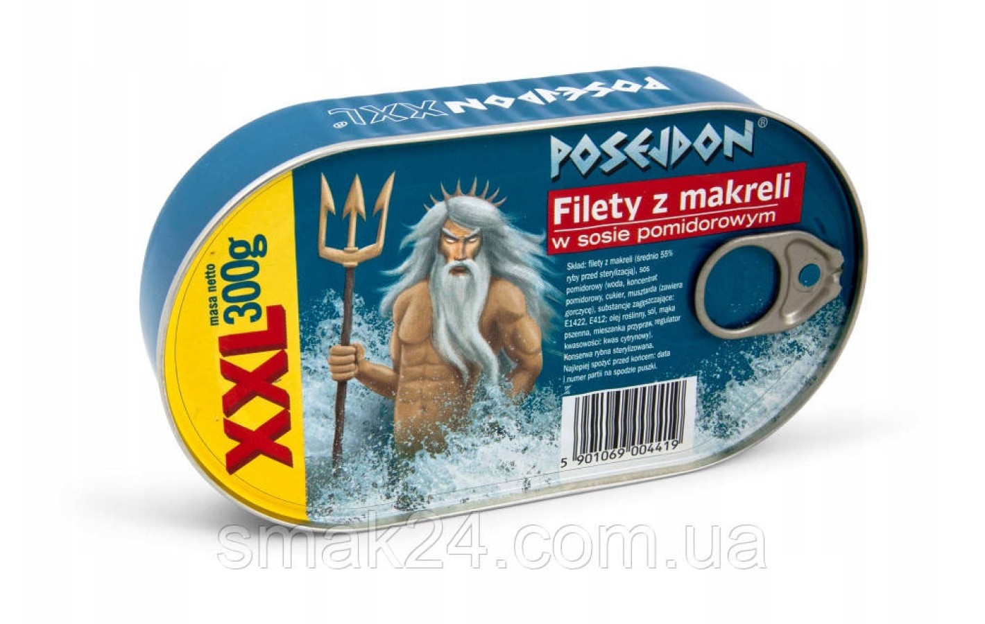 Філе макрелі (скумбрії) в томатному соусі Posejdon XXL 300 г Польща