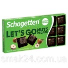 Шоколад чорний із фундуком Schogetten LET`S GO Nuts in Dark 100 г