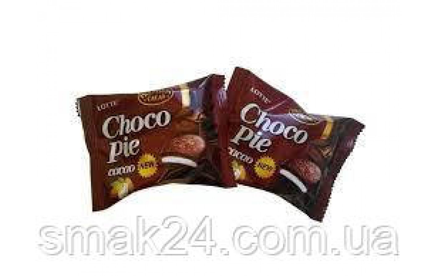 Печенье (Пирожное) шоколадное Choco Pie LOTTE Чоко пай Cacao (6шт) 168г Ю.Корея