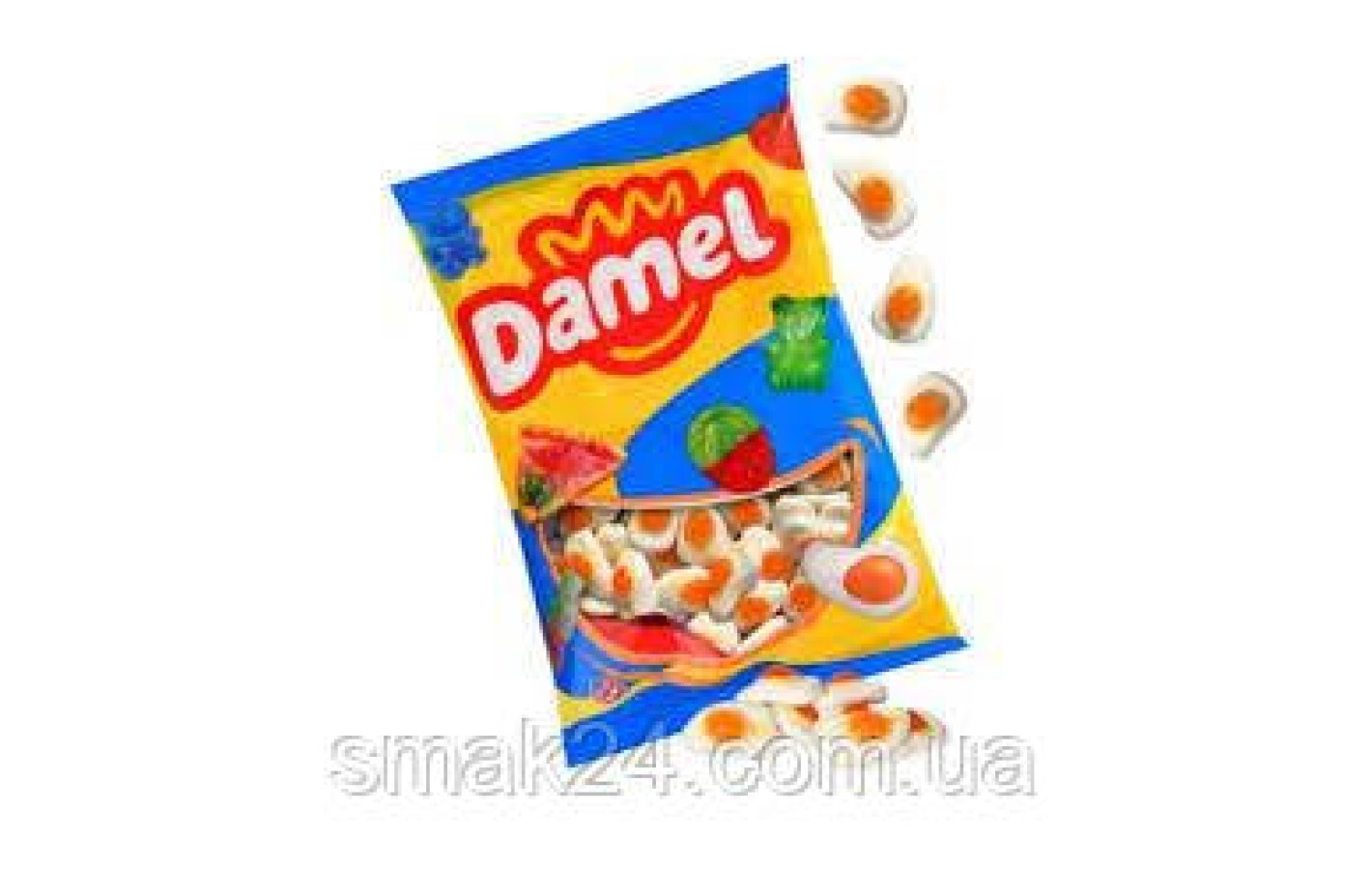 Желейные конфеты без глютена Яичница Damel Fried Eggs 1 кг Испания