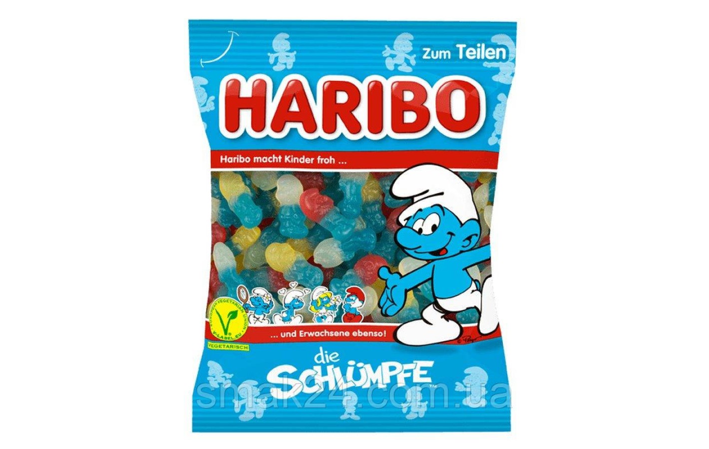 Желейні цукерки Смурфики Haribo Schlumpfe Німеччина 200г