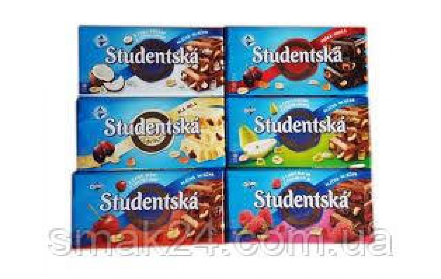 Шоколад Studentska в асортименті Чехія 180г