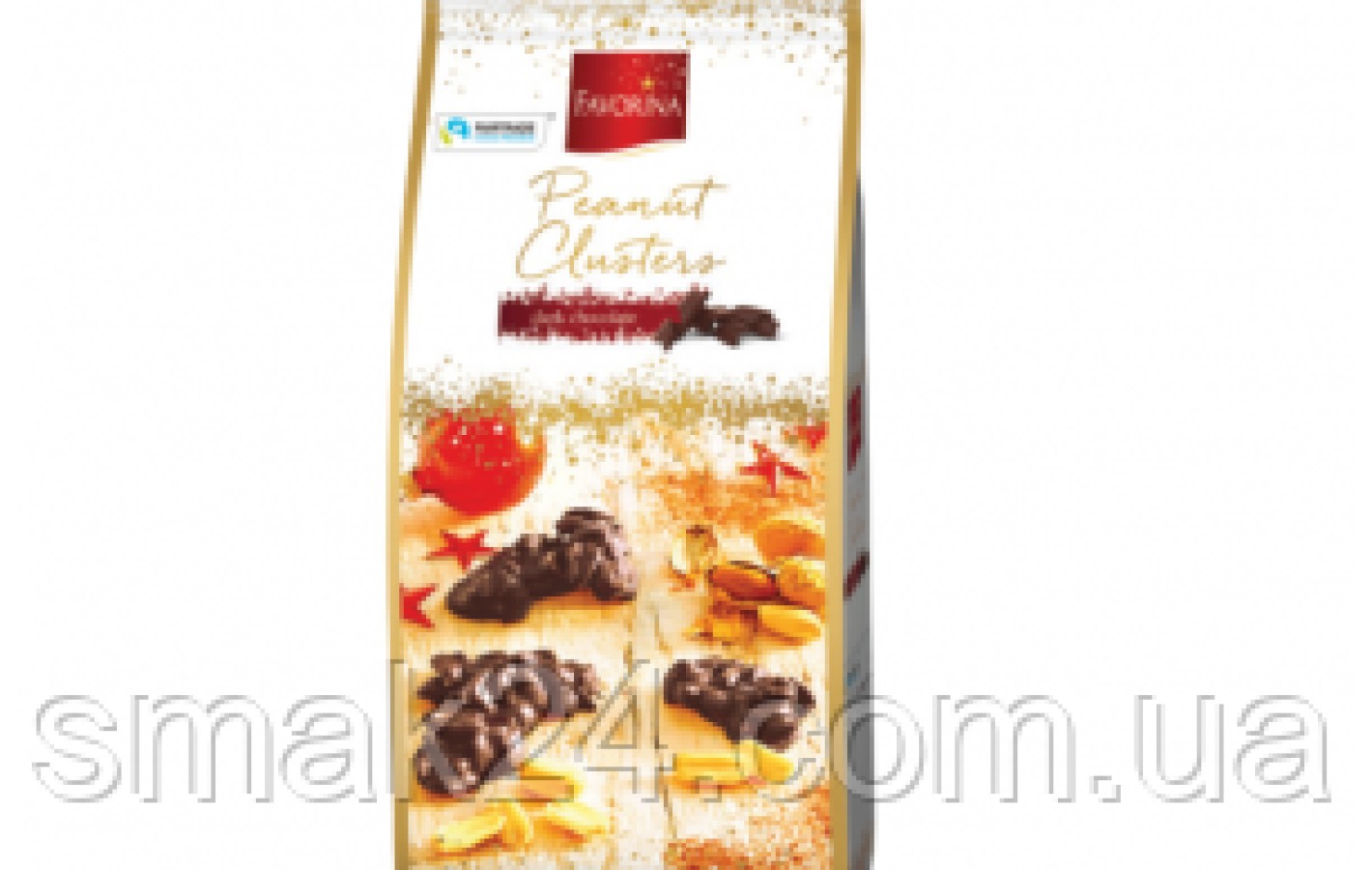 Конфеты Арахис в черном шоколаде Favorina Peanut Clusters 250 г