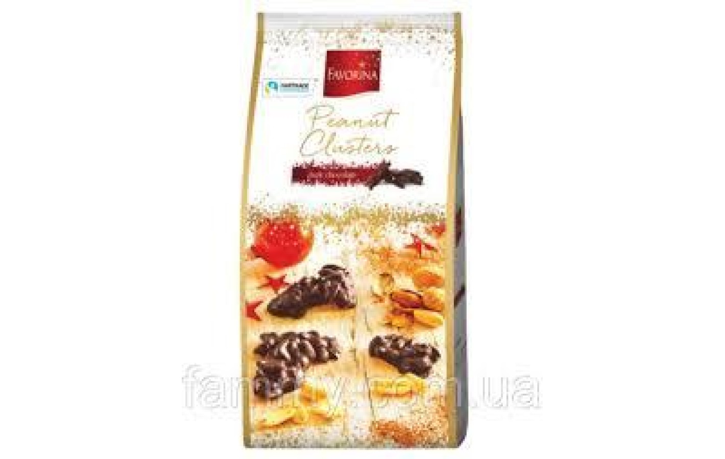 Конфеты Арахис в черном шоколаде Favorina Peanut Clusters 250 г