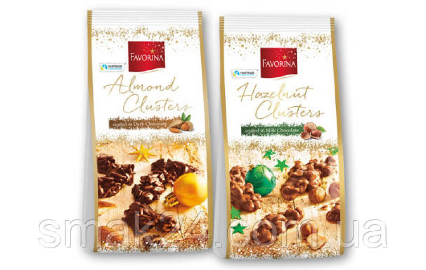 Конфеты Фундук в молочном шоколаде Favorina Hazelnut Clusters 125 г
