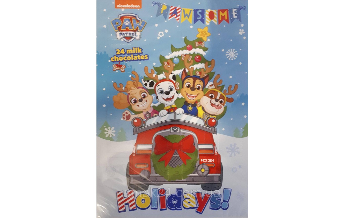 Шоколадный адвент календарь PAW PATROL 75г