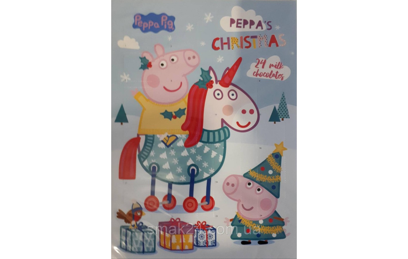 Шоколадный адвент календарь PEPPA PIG 75г