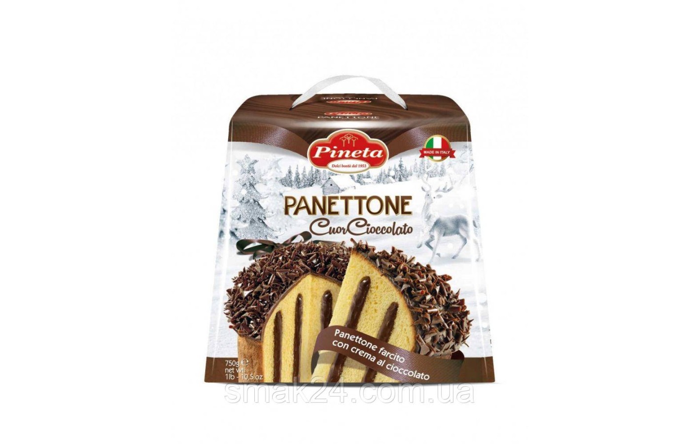 Панетоне Pineta із шоколадним кремом 750 г Італія