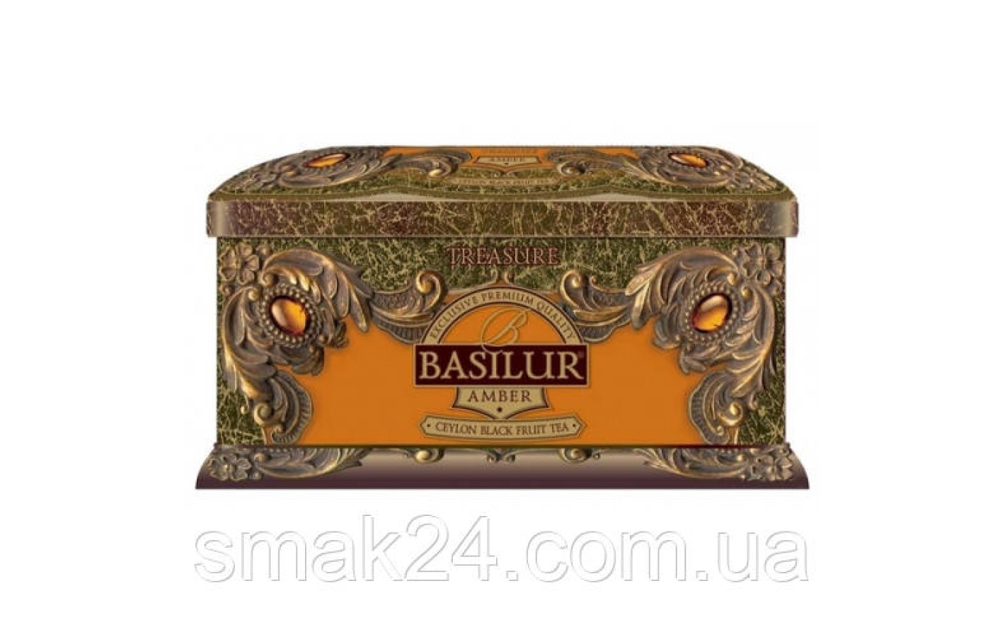 Чай черный байховый Basilur Янтарь, коллекция Ларец, ж/б 100г