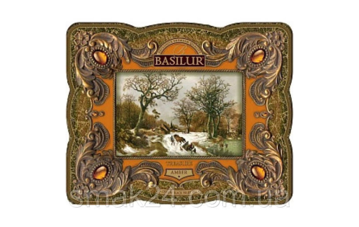 Чай черный байховый Basilur Янтарь, коллекция Ларец, ж/б 100г