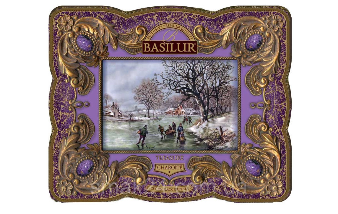 Чай черный байховый Basilur Чароит, коллекция Ларец, ж/б 100г