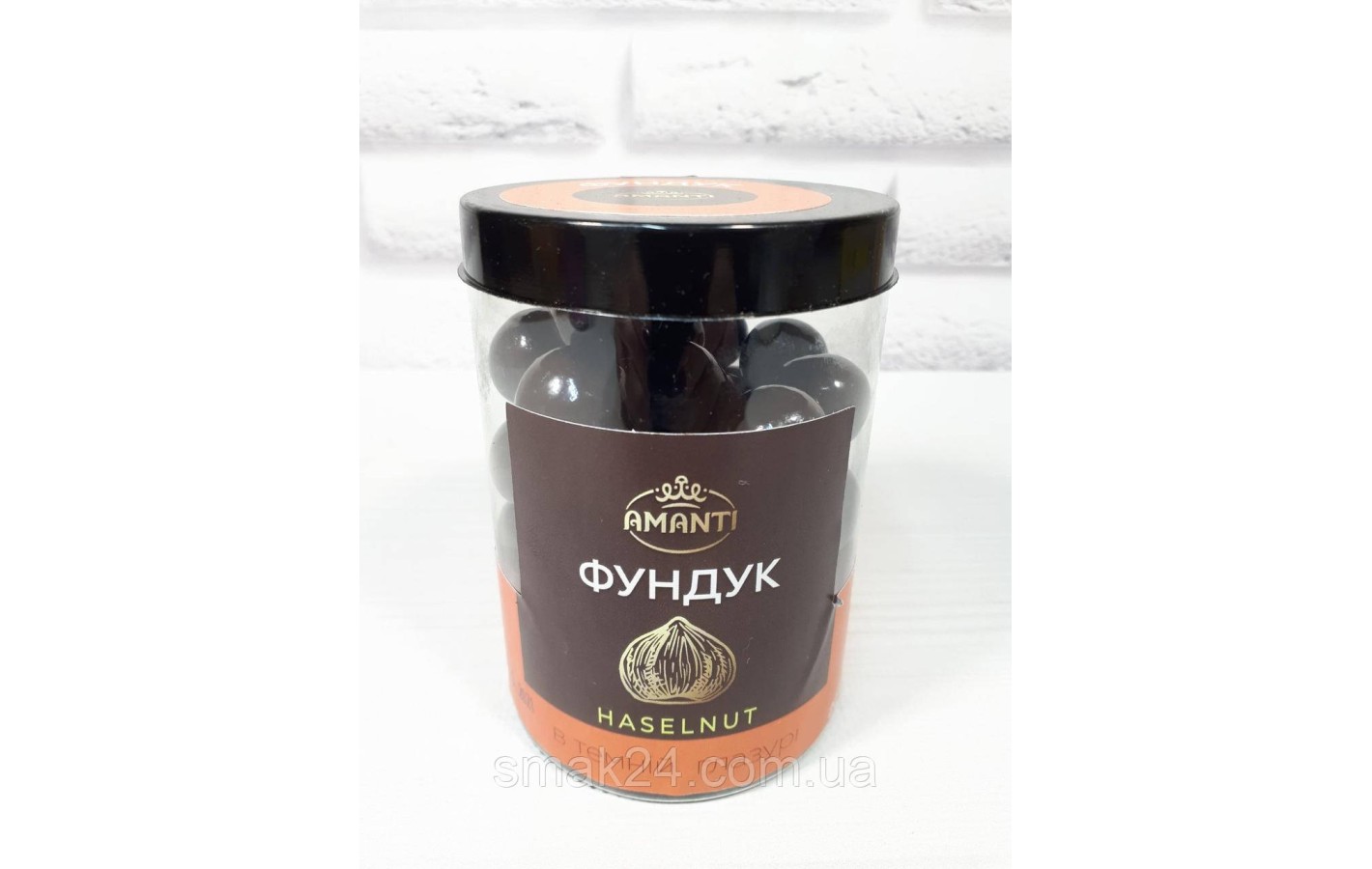 Фундук в темной глазуре AMANTI