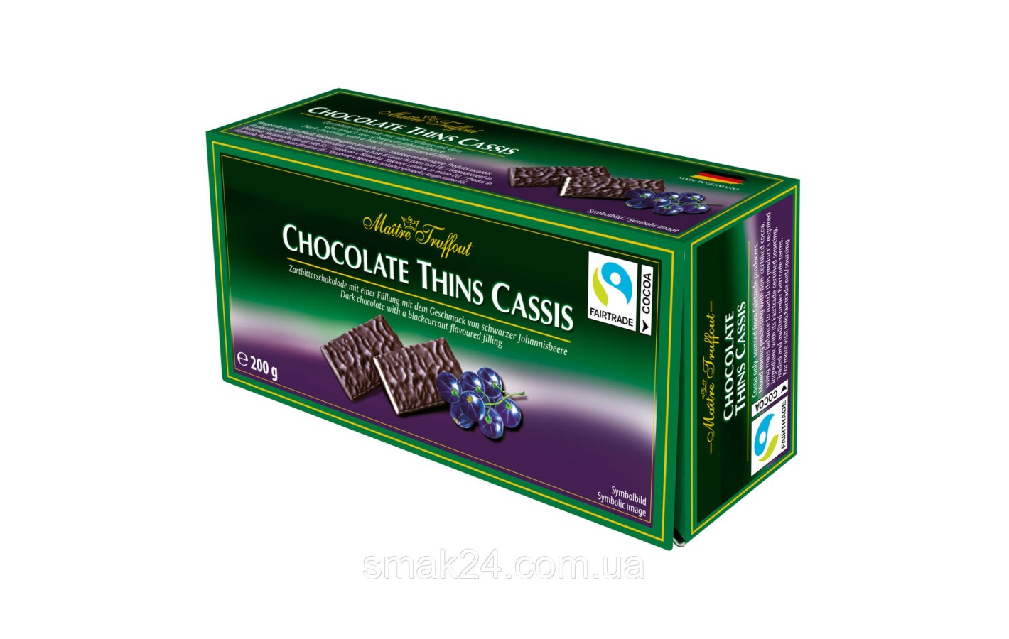 Шоколад (цукерки) Mints (м'ята) Maitre Truffout Австрія 200г