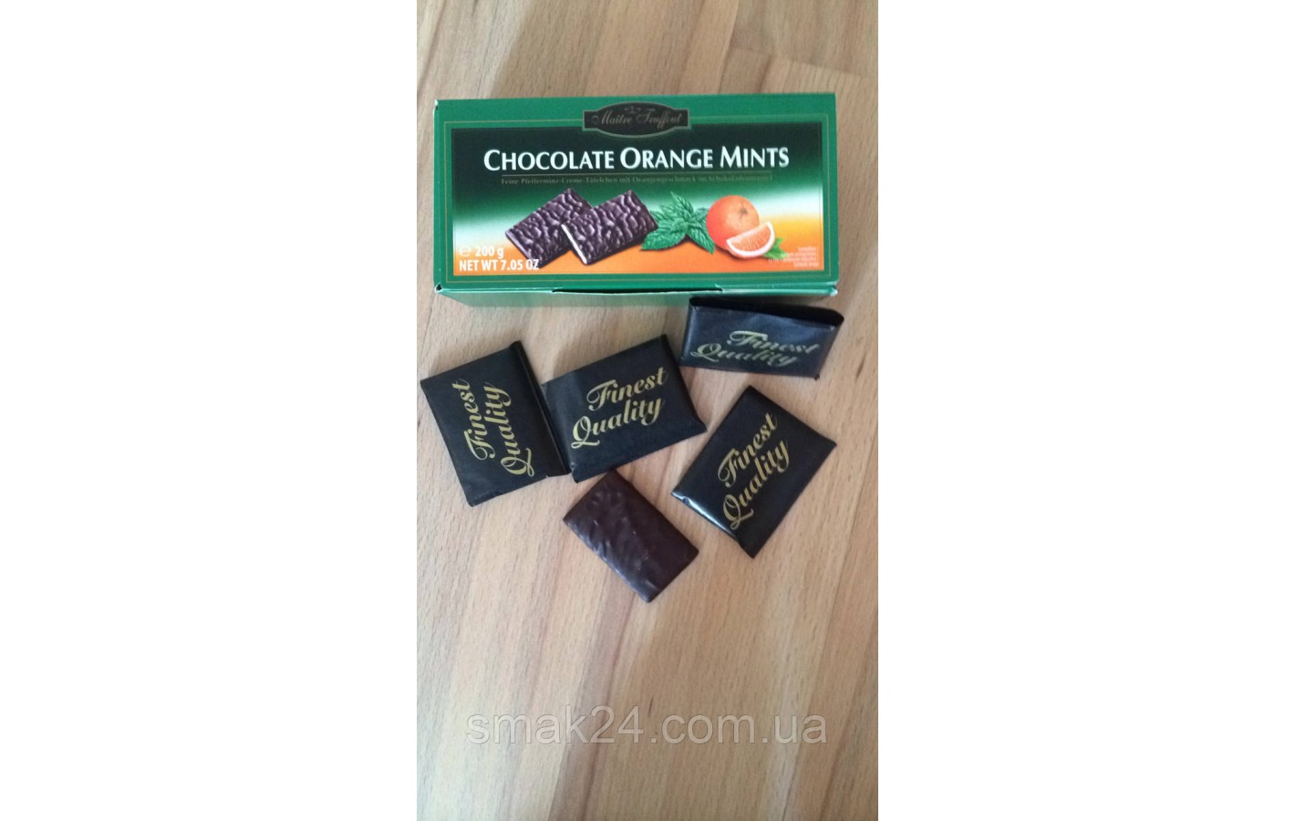 Шоколад Orange Mints (Апельсин с мятой) Maitre Truffout Австрия 200г