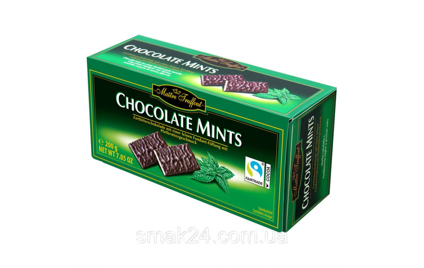 Шоколад (конфеты) Mints (мята) Maitre Truffout Австрия 200г
