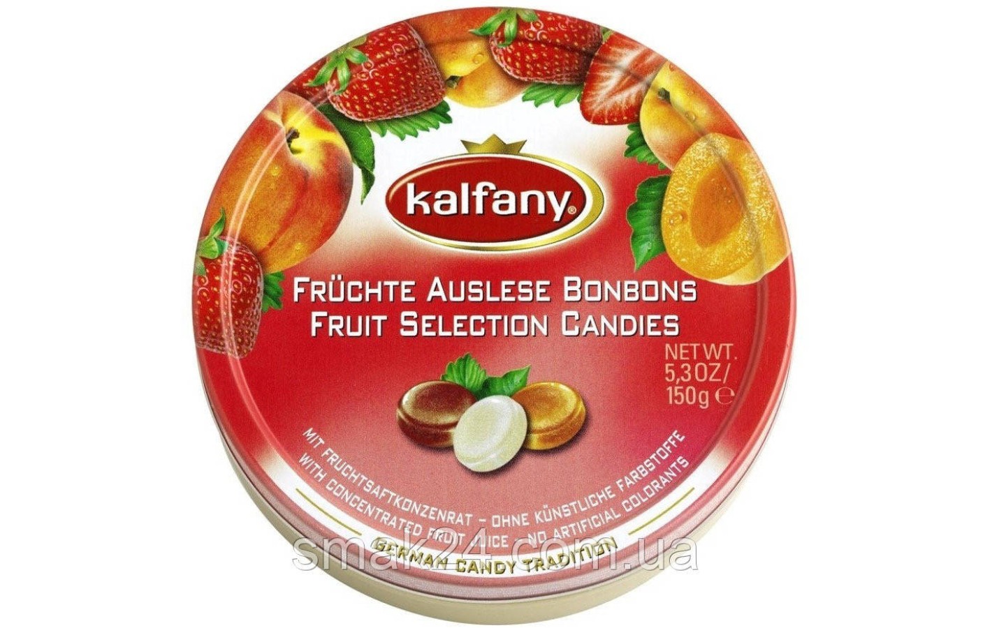 Леденцы (конфеты) Фруктовый микс Kalfany Fruchte Drops 150г