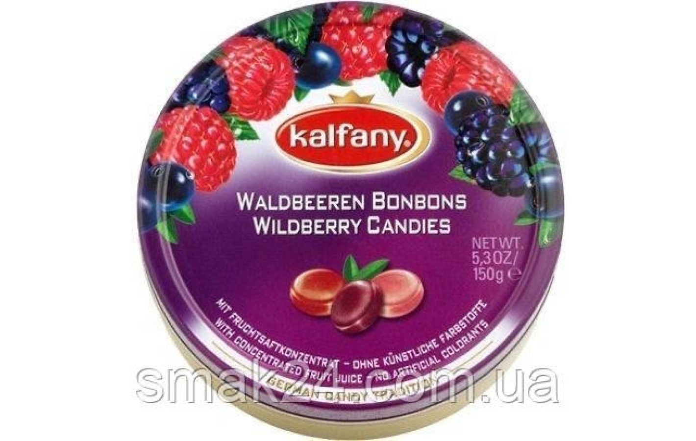 Леденцы (конфеты) Лесная ягода Kalfany Waldbeeren Drops 150г