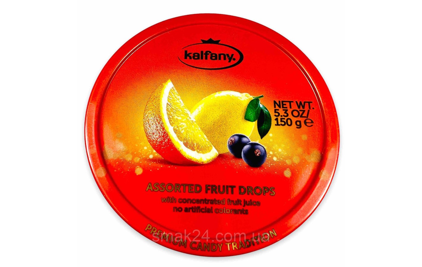 Леденцы (конфеты) Ассорти фруктов Kalfany Assorted Drops 150г