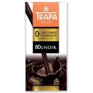 Шоколад чорний без цукру та глютену 80% какао Trapa 80 г Іспанія