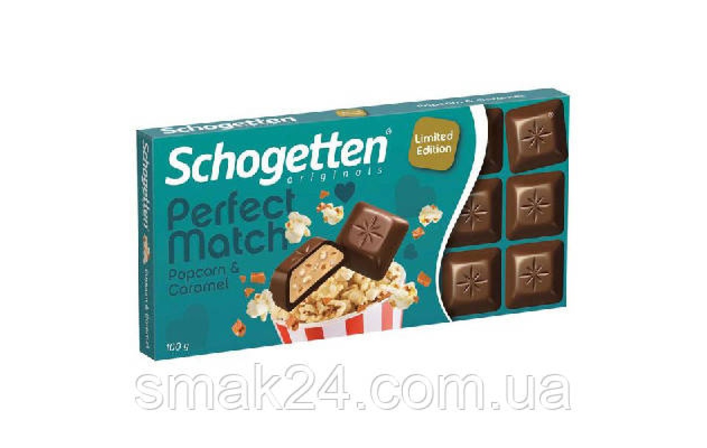 Шоколад молочний з попкорном і карамеллю Schogetten Popcorn&Caramel 100г Німеччина