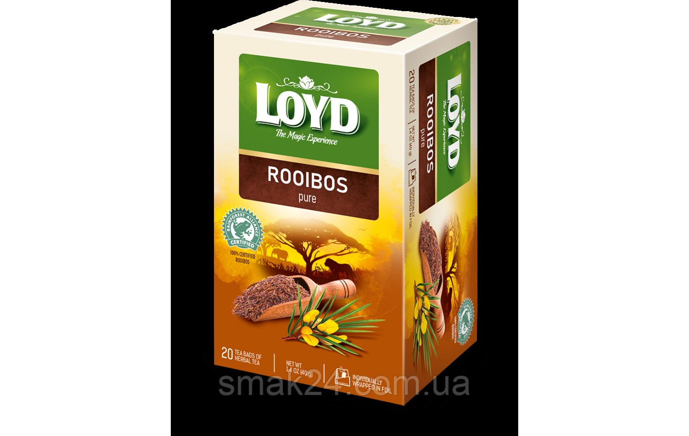 Чай красный Ройбуш чистый Loyd Rooibos Польша 20 пакет.(40г)