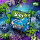 Чай с ежевикой и черникой Loyd BlackBerry and Blueberry Fruit Tea  20 пирамидок  Польша