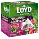 Чай с клюквой и малиной Loyd Cranberry&Raspberry 20 пирамидок  Польша