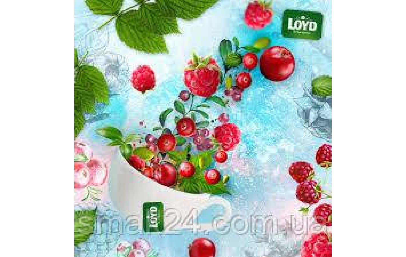 Чай с клюквой и малиной Loyd Cranberry&Raspberry 20 пирамидок  Польша