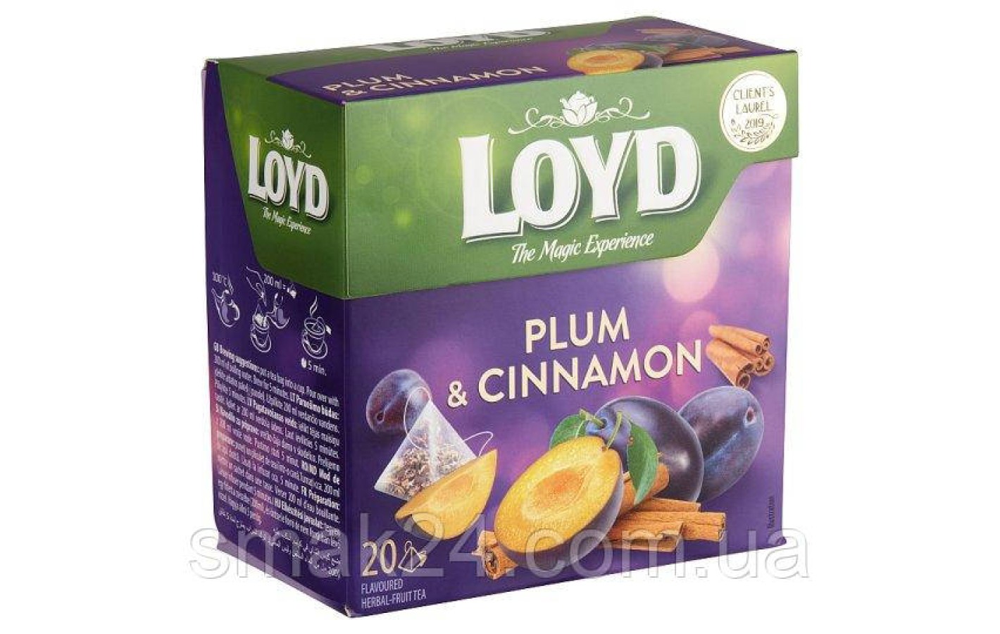 Чай со сливой и корицей Loyd Plum & Cinnamon  20 пирамидок  Польша