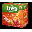 Чай с клубникой и ревенем Loyd Strawberry&Rhubarb 20 пирамидок (40г) Польша