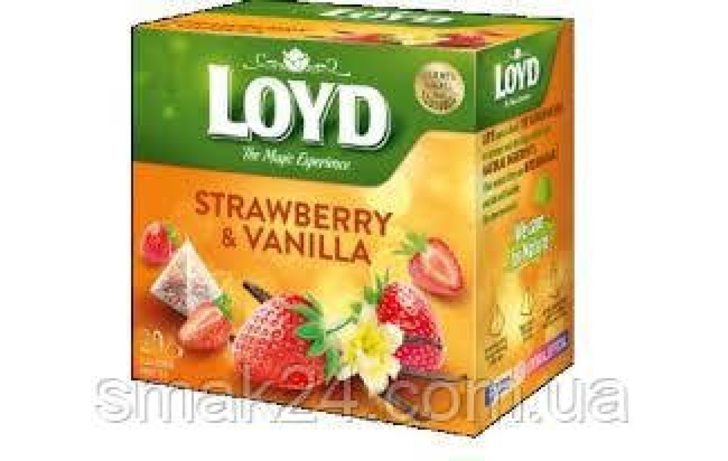 Чай с клубникой и ванилью Loyd Strawberry-Vanilla 20 пирамидок (40г) Польша