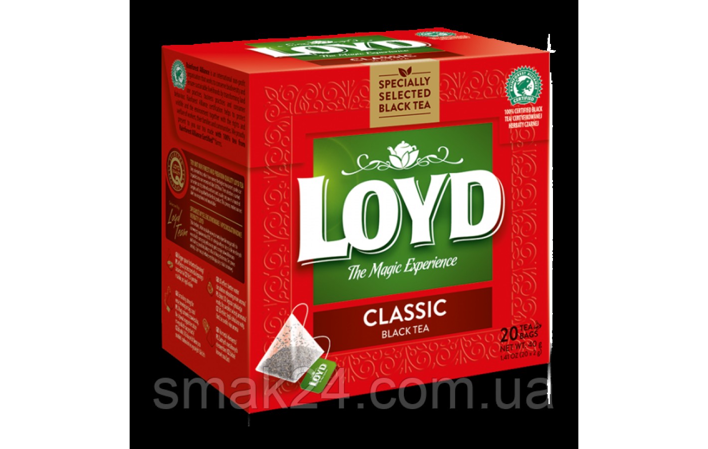 Чай черный Классик Loyd Classic 20 пирамидок (40г) Польша