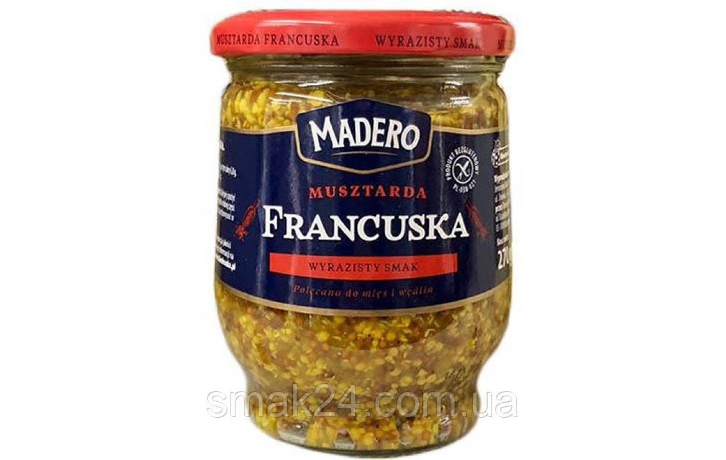 Французская Горчица БЕЗ ГЛЮТЕНА Madero Musztarda Francuska 270г