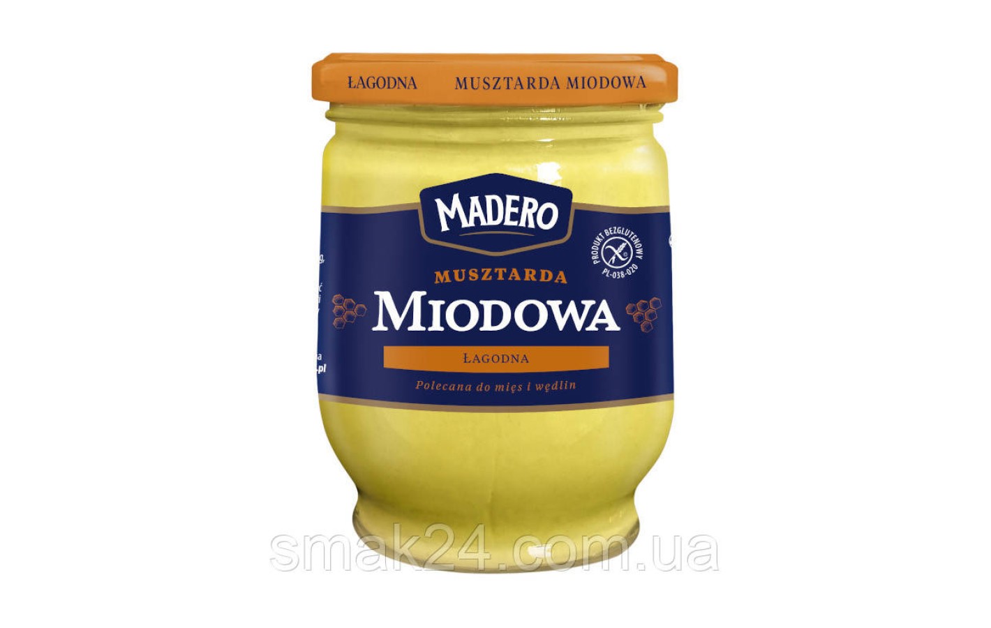 Медовая Горчица БЕЗ ГЛЮТЕНА Madero Musztarda Miodowa  270г