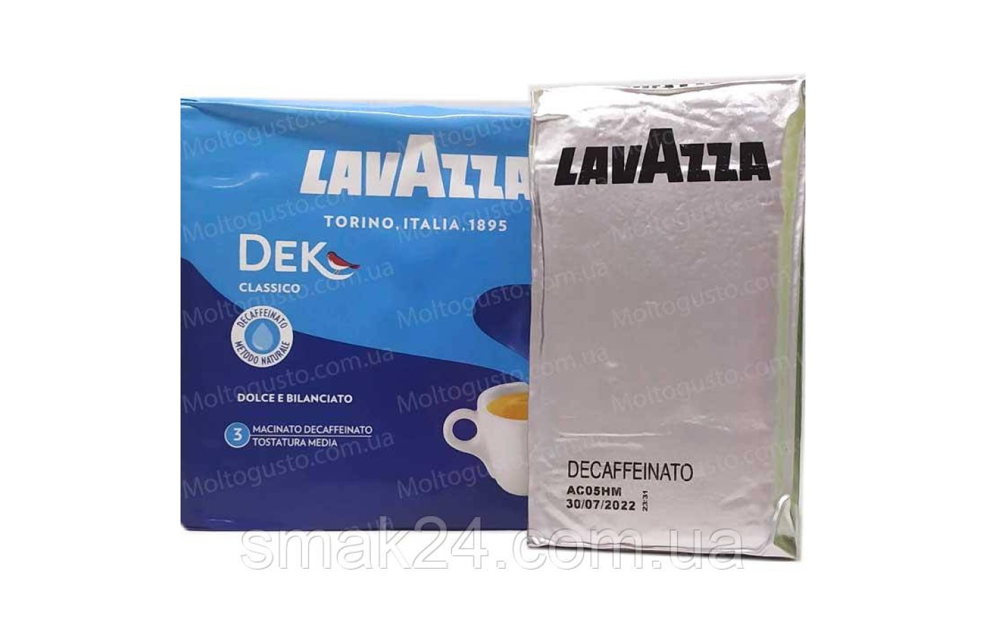 Кофе молотый без кофеина Lavazza Dek Classico  250 г Италия