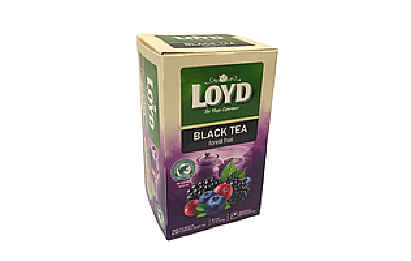 Чай черный с лесными ягодами  LOYD Forest Fruit  20 пакет.(34г)