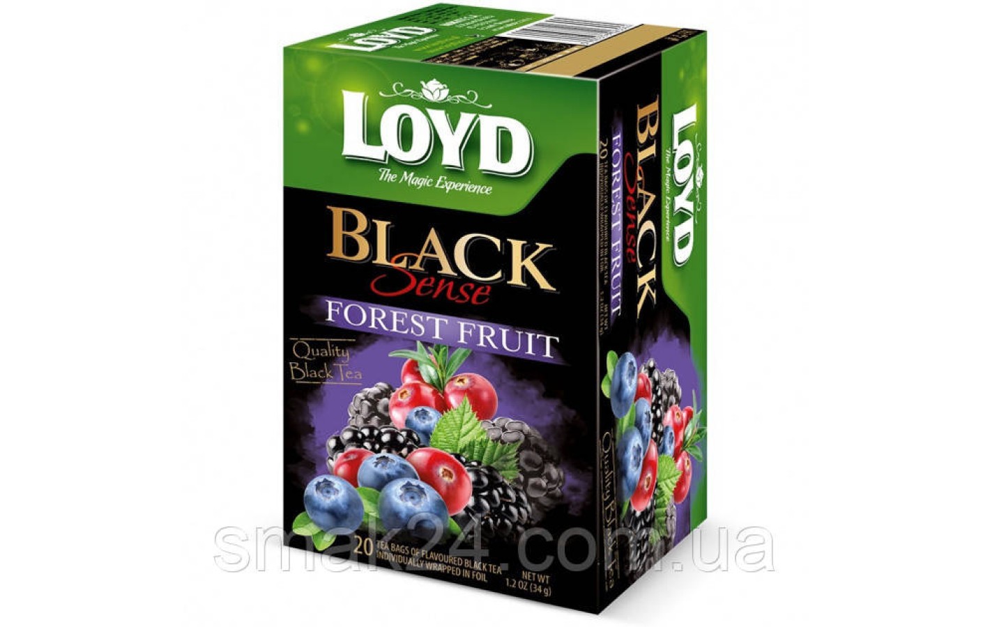 Чай черный с лесными ягодами  LOYD Forest Fruit  20 пакет.(34г)