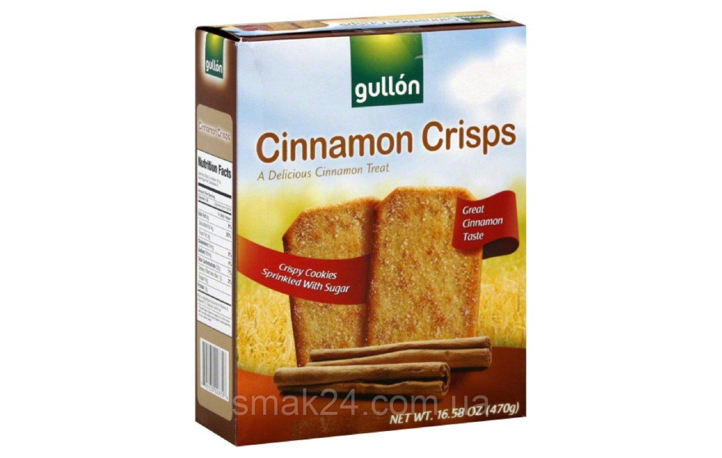 Хрустке печиво з корицею Cinnamon Crisps Gullon 255г Іспанія