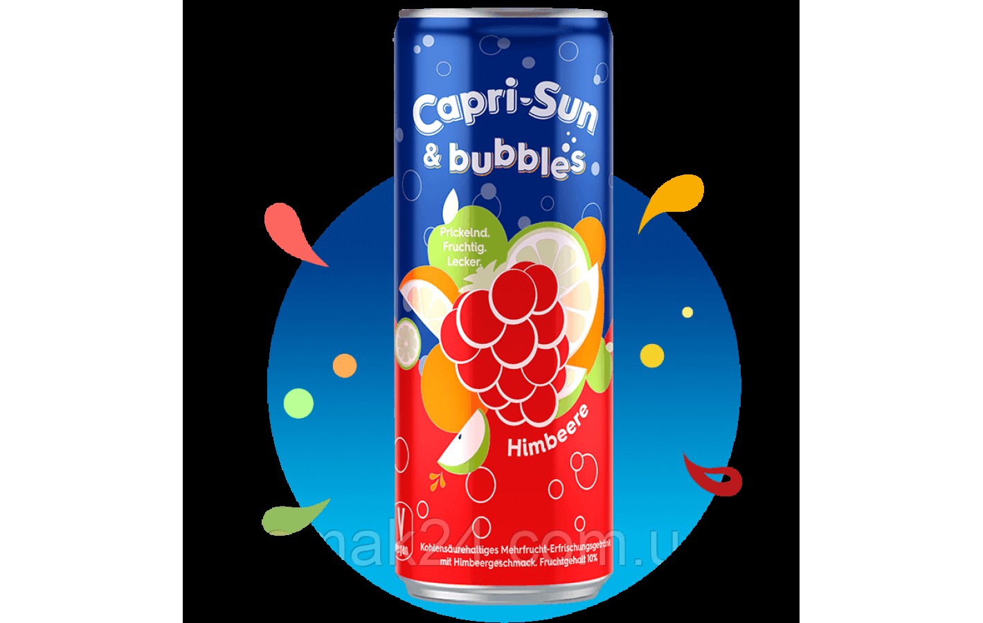 Напиток газированный Малина  CAPRI-SUN Bubbles Raspberry , 330 мл Германия