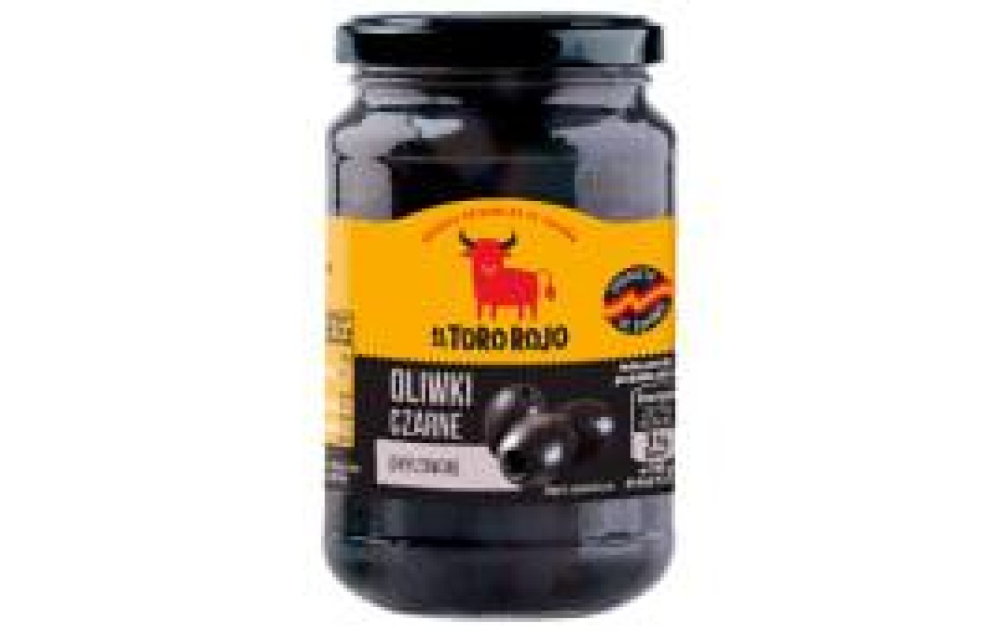 Оливки черные без косточки  El Toro Rojo  Oliwki Czarne 340г