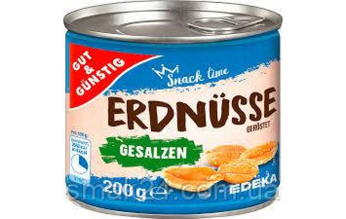 Арахис жареный и соленый EDEKA GUT & GÜNSTIG 200г Германия