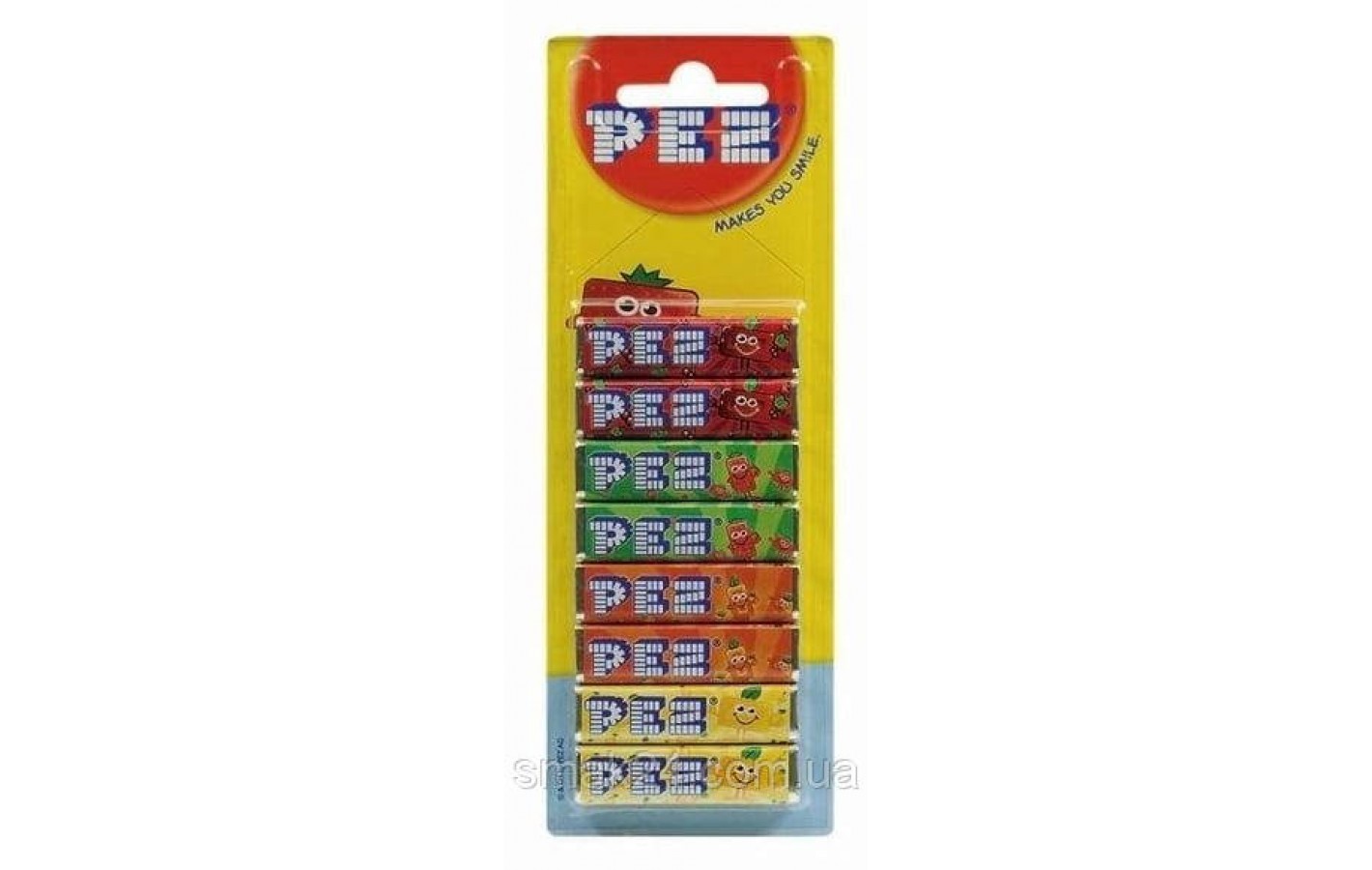 Конфеты PEZ Fruit Mix фруктовый микс (8х8,5г) 68г