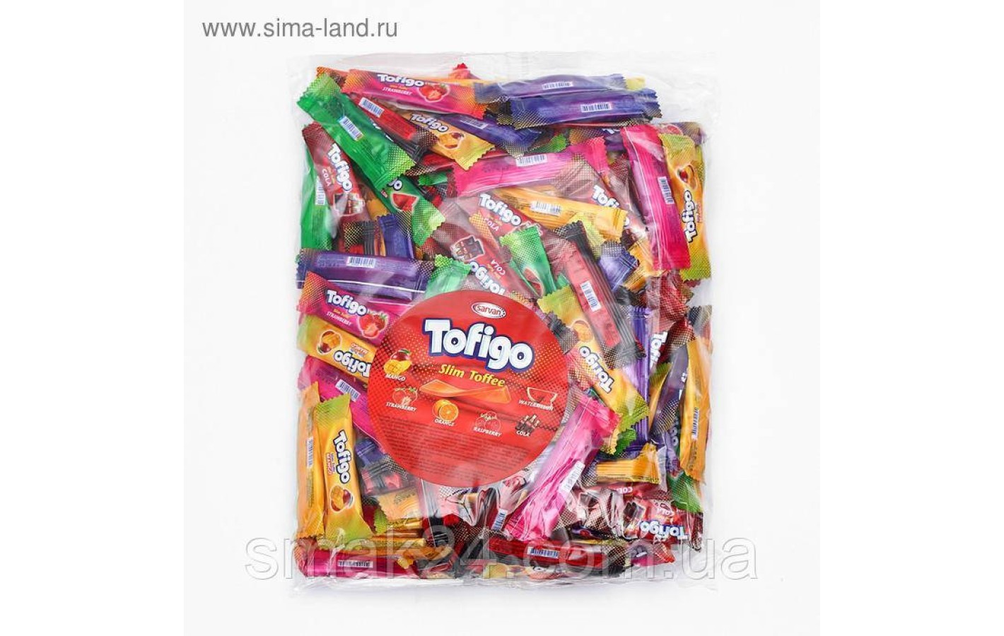 Жевательные конфеты фруктовый микс Tofigo Slim Toffee 1кг