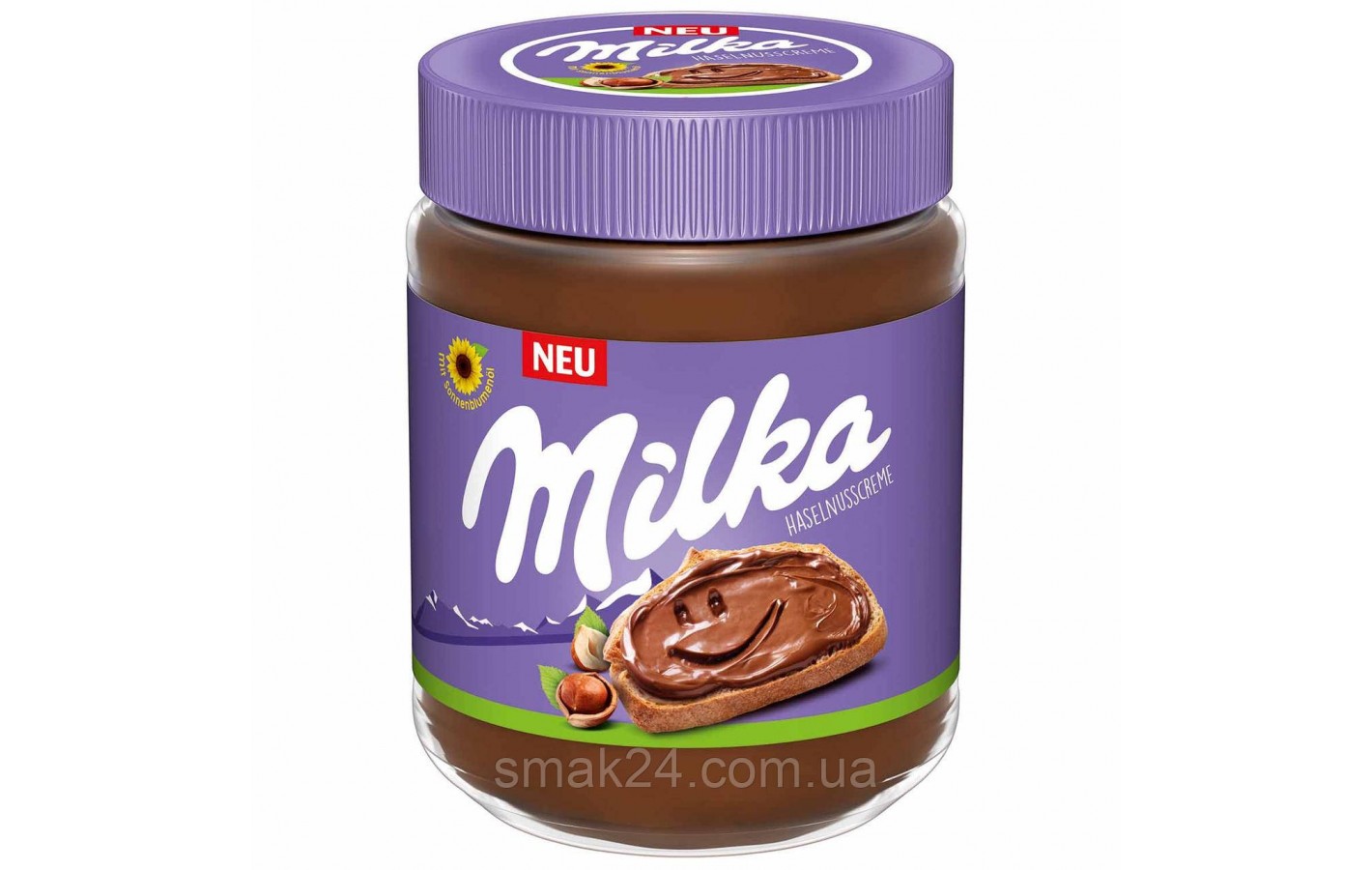 Шоколадна паста (крем) з лісовим горіхом Milka 350г Швейцарія