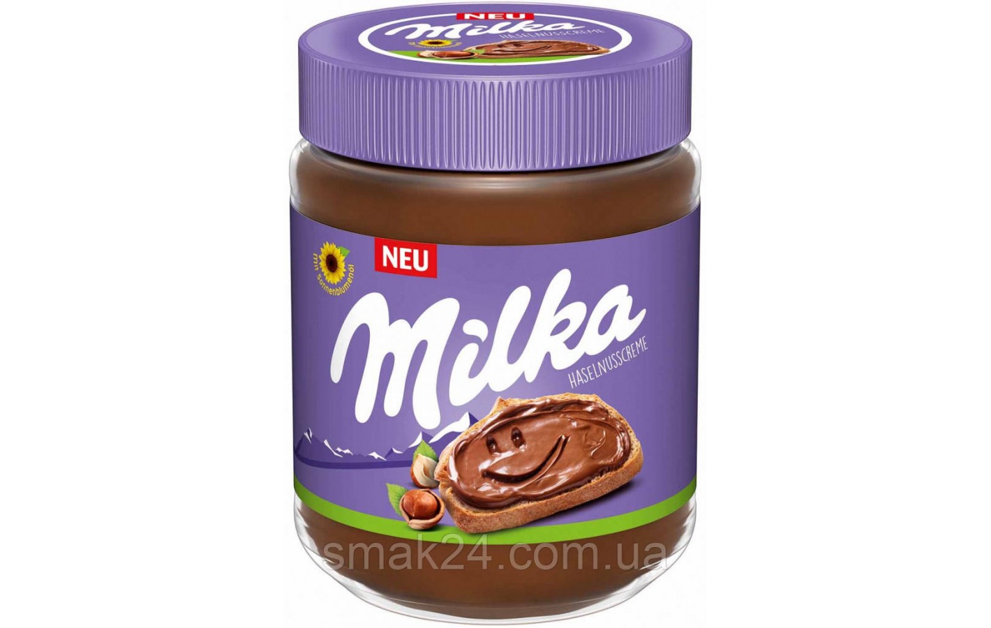 Шоколадна паста (крем) з лісовим горіхом Milka 350г Швейцарія