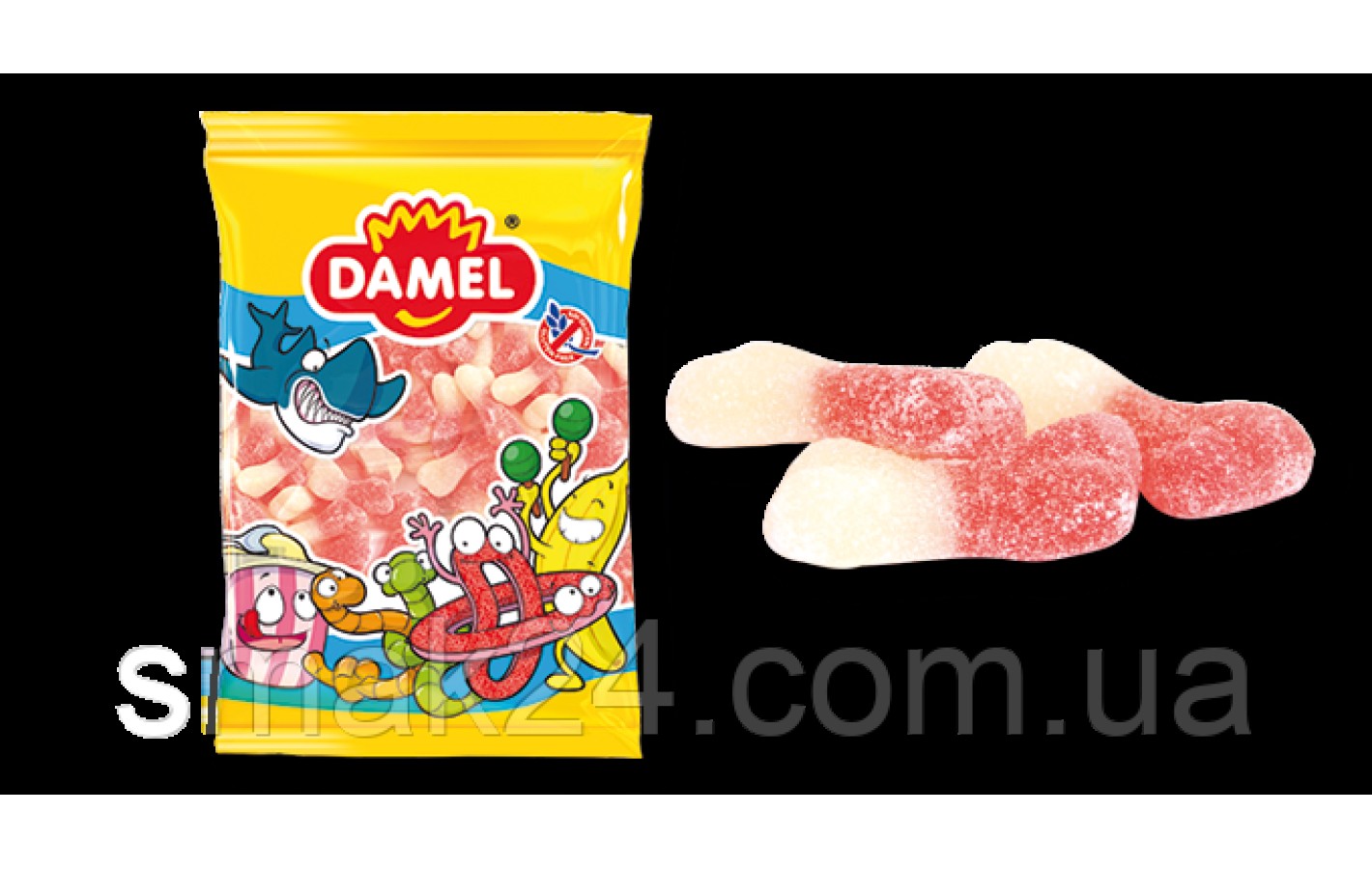 Желейные конфеты без глютена сахарные кости Damel sugar bones 1 кг Испания