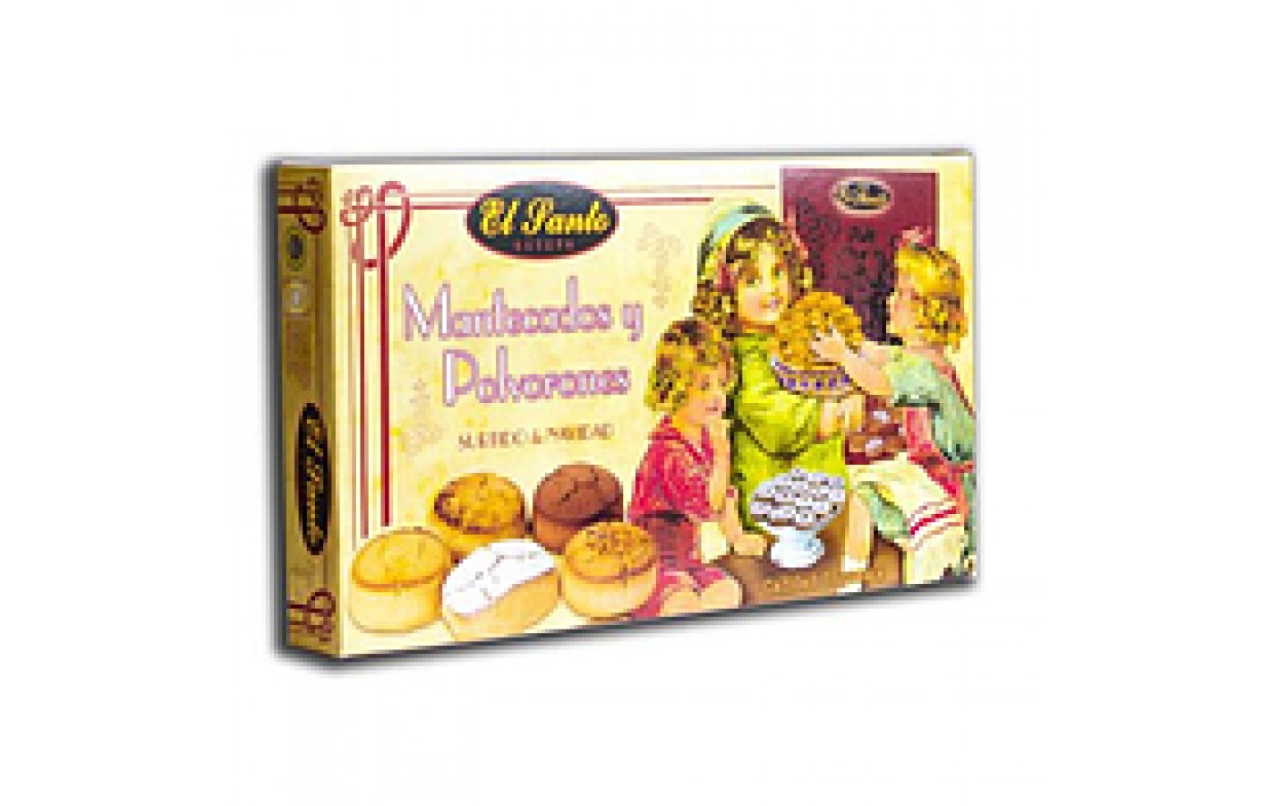 Печенье с миндальной мукой песочное ассорти El Santo Mantecados y Polvorones 300г Испания