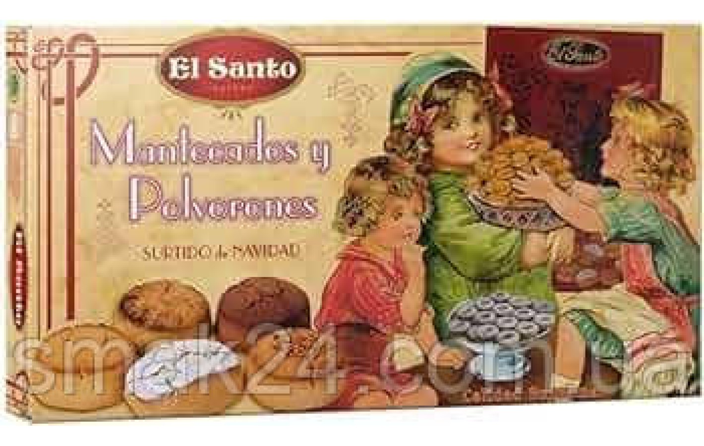 Печенье с миндальной мукой песочное ассорти El Santo Mantecados y Polvorones 300г Испания